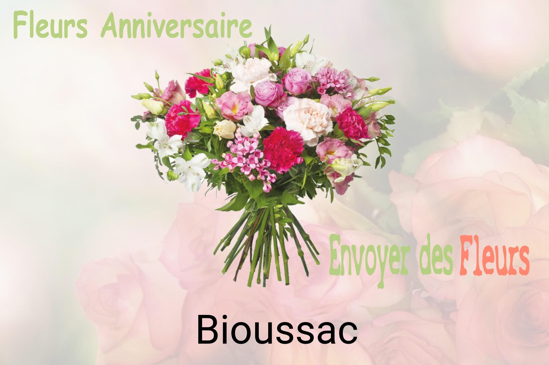 Bouquet de fleurs d’anniversaire livré à Bioussac